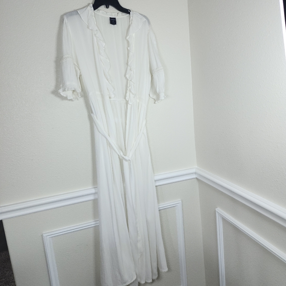 Express Women White Medium Large  Rope With Belt